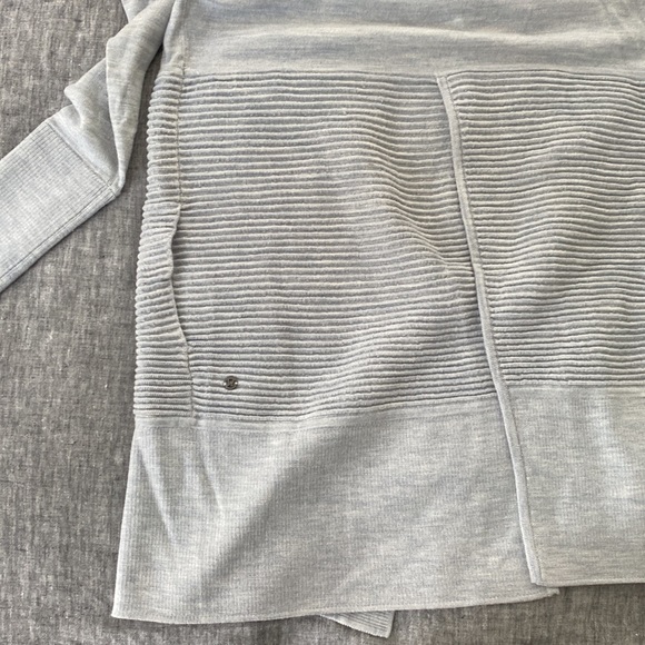 Lululemon merino wool cardigan sweater in light heather blue. Size small. - Picture 4 of 5